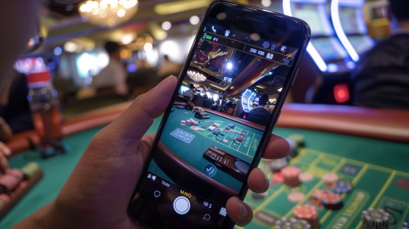 Live dealer at Lightning Baccarat table with multi-camera broadcast setup